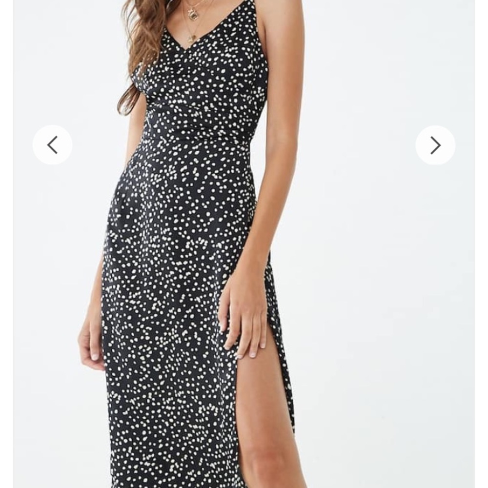 Surplice satin dress